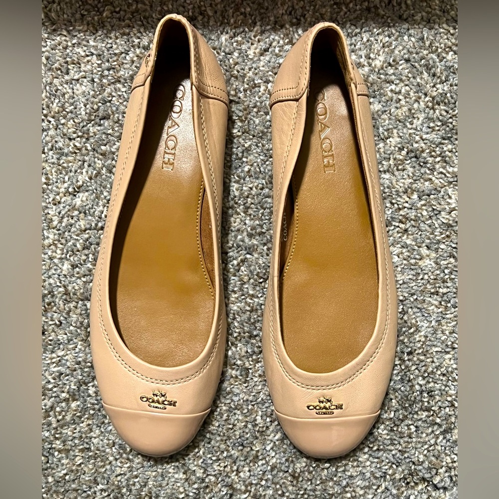 Coach Chelsea leather casual flats